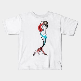 Single Line - Mermaid Kids T-Shirt